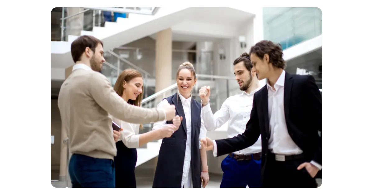 employees taking part in social games.webp