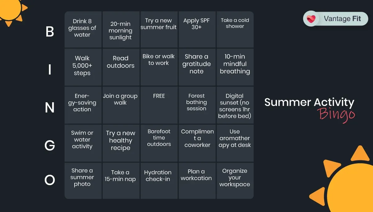 Summer wellness challenge bingo template.webp