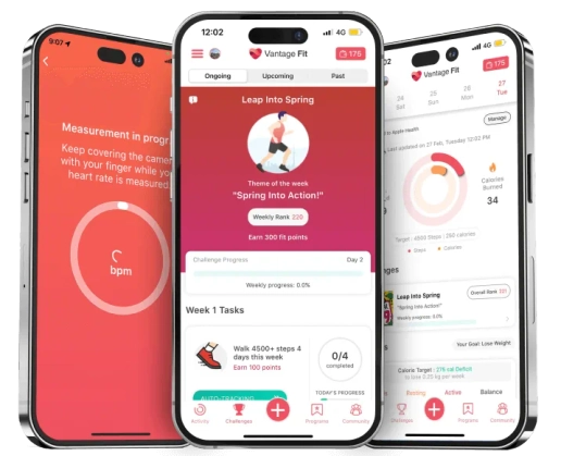 Image showing the Vantage Fit App